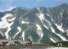 立山の雪渓